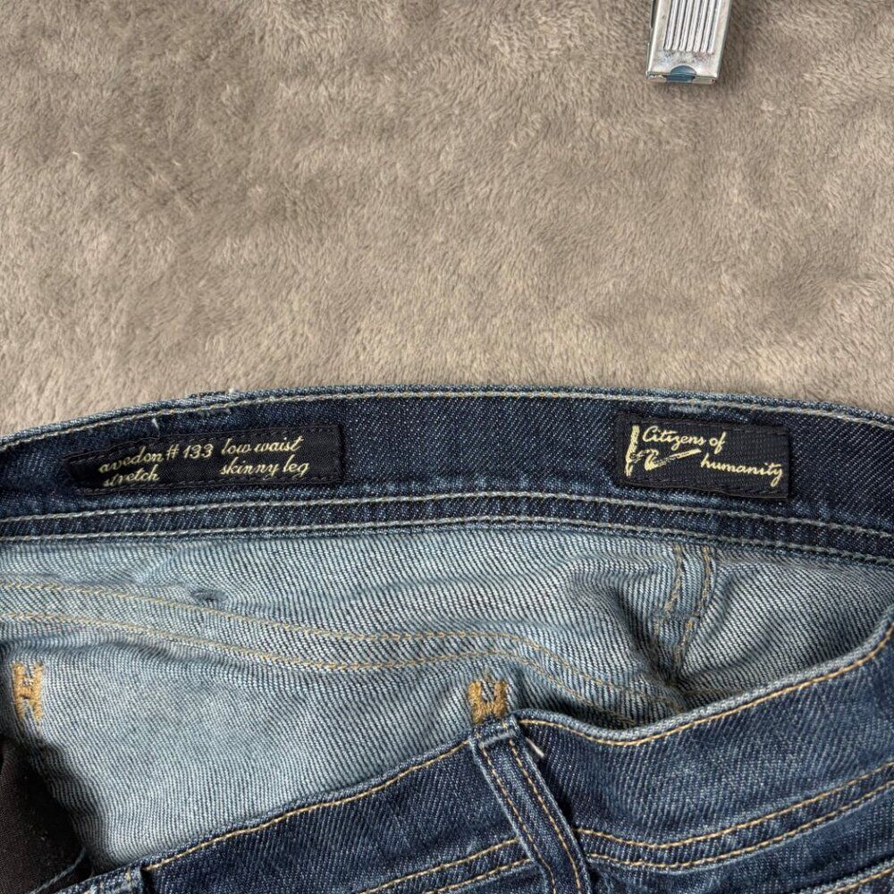 Citizens of Humanity Avedon 133 low waist skinny leg jeans women's size 27 - Picture 3 of 9